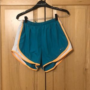 Teal and orange Nike shorts!